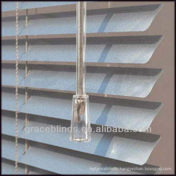 25mm Aluminium slats metal headrail plastic wand tilt,cord lift rolls up aluminum mini blinds